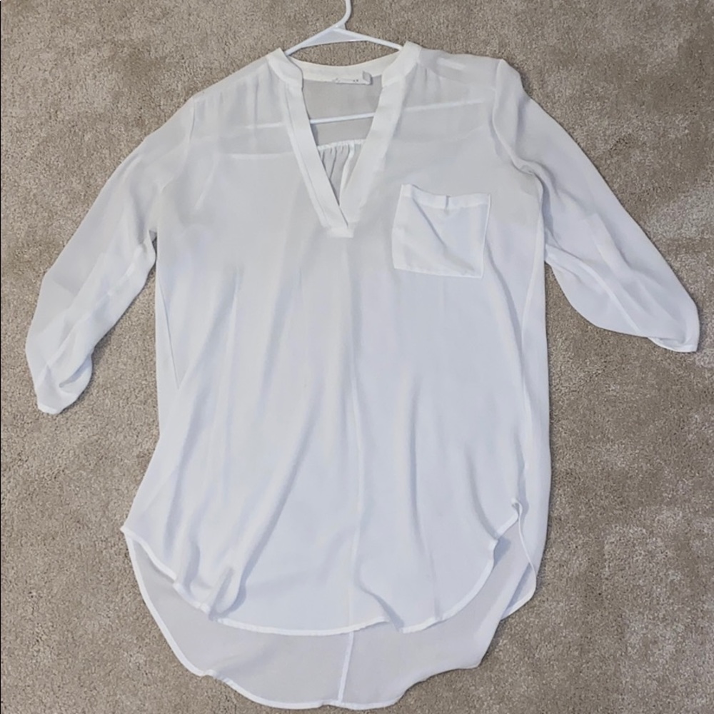 White lush blouse